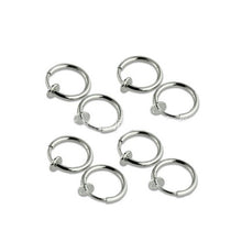 And Clip on Boby Nose Lip Ear Piercing Rings Clip Punk Goth False Clip Earrings ILML