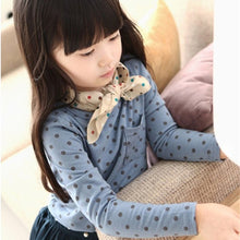 Arival Toddler Baby Girls Blouse Polka Dot Long Sleeve Shirt Tops Blouse Casual Cotton Kids Clothes ILML