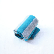 Children Baby Boy Girl Japanese-style Striped Cotton Leg Warmers Blue Knee Pads High Socks P1 ILML