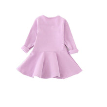 Kids Toddlers Girls Dresses Cotton Long Sleeve Princess Dress Children Girl Clothes ILML