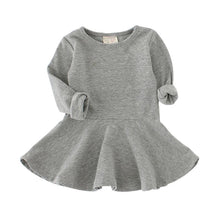 Kids Toddlers Girls Dresses Cotton Long Sleeve Princess Dress Children Girl Clothes ILML