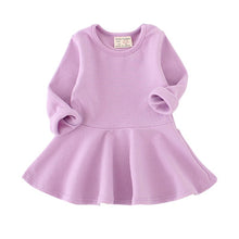 Kids Toddlers Girls Dresses Cotton Long Sleeve Princess Dress Children Girl Clothes ILML