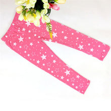 Baby Girls Kids Skinny Toddlers Star Print Leggings Pants Trousers 2-7 Years 6 Colors ILML