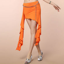 Belly Dancing Performance Hip Scarf Belt Milk Silk Wave Tassel Dance Skirt 12 Colors ILML