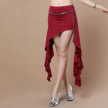 Belly Dancing Performance Hip Scarf Belt Milk Silk Wave Tassel Dance Skirt 12 Colors ILML