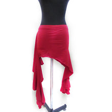 Belly Dancing Performance Hip Scarf Belt Milk Silk Wave Tassel Dance Skirt 12 Colors ILML