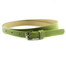 Belts For Women Multi Color Thin Skinny Faux Leather Waistband Casual Belts Strap ILML
