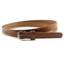 Belts For Women Multi Color Thin Skinny Faux Leather Waistband Casual Belts Strap ILML