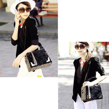Luxury Women Sequin Leopard Messenger Cross Shoulder Bag Hbag Tote Casual Bolsa Shopping Bags Big ILML