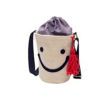 Canvas Women Messenger Bags Smile Larger Capacity Simple Drawstring Bag Shoulder Bags Hbag Shopping Bag ILML