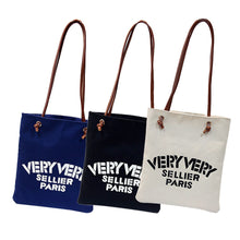 Casual Women Letter Canvas Shoulder Bag Messenger Shopping Bag  ILML
