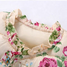 Children Outerwear Coats Flowers Printed Vest Kids Windbreaker Jacket Cotton Coats Children Warm Vest ILML