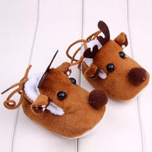 Cute Warm Baby Girls Christmas Deer Shoes Sweet Antiskid Toddlers Shoes Infant Toddler Prewalkers ILML