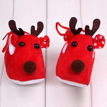 Cute Warm Baby Girls Christmas Deer Shoes Sweet Antiskid Toddlers Shoes Infant Toddler Prewalkers ILML