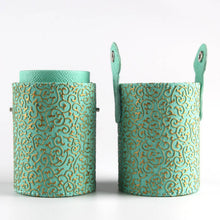 Empty Portable Makeup Brush Round Pen Holder Cosmetic Tool PU Leather Cup Container Solid Colors 6 Optional Case L4 ILML