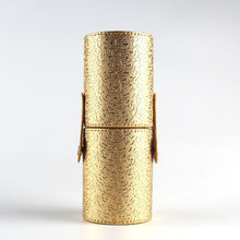 Empty Portable Makeup Brush Round Pen Holder Cosmetic Tool PU Leather Cup Container Solid Colors 6 Optional Case L4 ILML