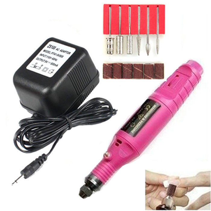 Electric Nail Art Drill Pen Shape Machine Salon Manicure File Polish Tool Whale Room ILML