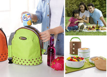 Lunch Box Cooler Zipper Bag Bento Dot Tote Lunch Pouch Little Pattern ILML