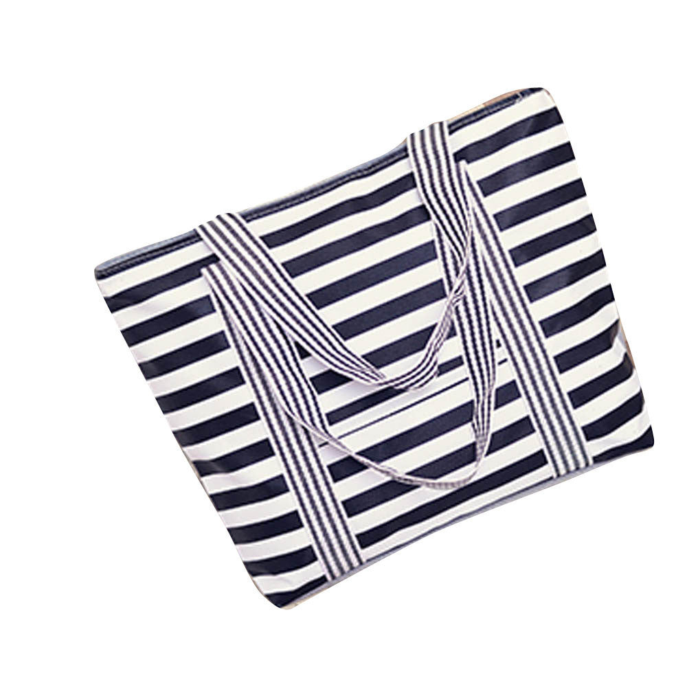 tripe Printed Canvas Women Hbag Shoulder Bags women Messenger Bag Sac Femme Casual Bolsos Mujer ILML