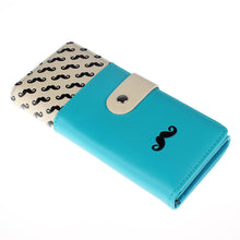 Floret Pattern Retro Matte stitching Wallet Long Card Holder Purse ILML