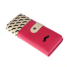 Floret Pattern Retro Matte stitching Wallet Long Card Holder Purse ILML