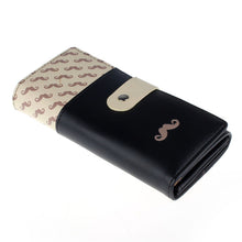 Floret Pattern Retro Matte stitching Wallet Long Card Holder Purse ILML