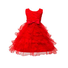 Flower Girl Party Bridesmaid Pageant Princess Dress For Little Girls Glitz Organza Communion Dresses Size ILML