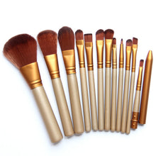 Gold 12pcsake Up Brushes Set Foundation FaceEye Powder Blusher Pro Pinceaux Cosmeticakeup Brush Maquiagem ILML