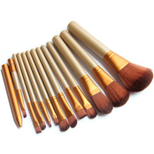 Gold 12pcsake Up Brushes Set Foundation FaceEye Powder Blusher Pro Pinceaux Cosmeticakeup Brush Maquiagem ILML