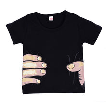 Kids Clothes Girls Boys Hand Printed 3D Effect Funny T-shirts Child Tops Tee Shirts ILML