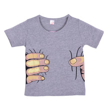Kids Clothes Girls Boys Hand Printed 3D Effect Funny T-shirts Child Tops Tee Shirts ILML