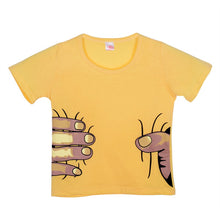 Kids Clothes Girls Boys Hand Printed 3D Effect Funny T-shirts Child Tops Tee Shirts ILML