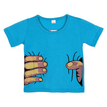 Kids Clothes Girls Boys Hand Printed 3D Effect Funny T-shirts Child Tops Tee Shirts ILML