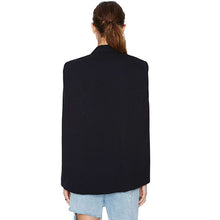 Ladies Women Long Sleeve Lapel Cape Poncho Office Jacket Cloak Blazer Suit Coat P1 ILML