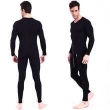 Men 2pcss Spandex Thermal Underwear Pajama Set Long Johns Tops Bottoms L-XXXL P1 ILML