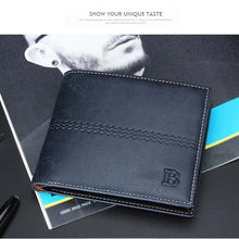 Men's Bifold Business Leather Wallet Card Holder Coin Wallet Purse ILML