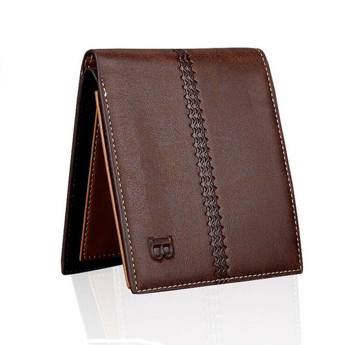 Men's Bifold Business Leather Wallet Card Holder Coin Wallet Purse ILML