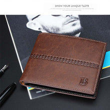 Men's Bifold Business Leather Wallet Card Holder Coin Wallet Purse ILML