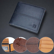 Men's Bifold Business Leather Wallet Card Holder Coin Wallet Purse ILML