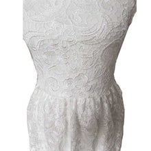 Noble Women Mid Chiffon Dress Formal Gown White Lace Dresses P1 ILML