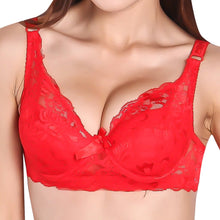 Push Up Bras for Women Underwire Padded Up Embroidery Lace Bra 32-40B Brassiere 8 Colors  ILML