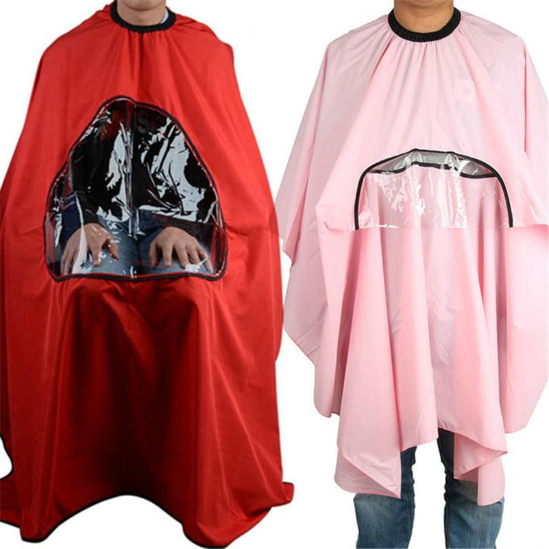 Salon Barbers Hairdressing Cape Gown Hair Cutting Clothes Viewing Window PY8 ILML