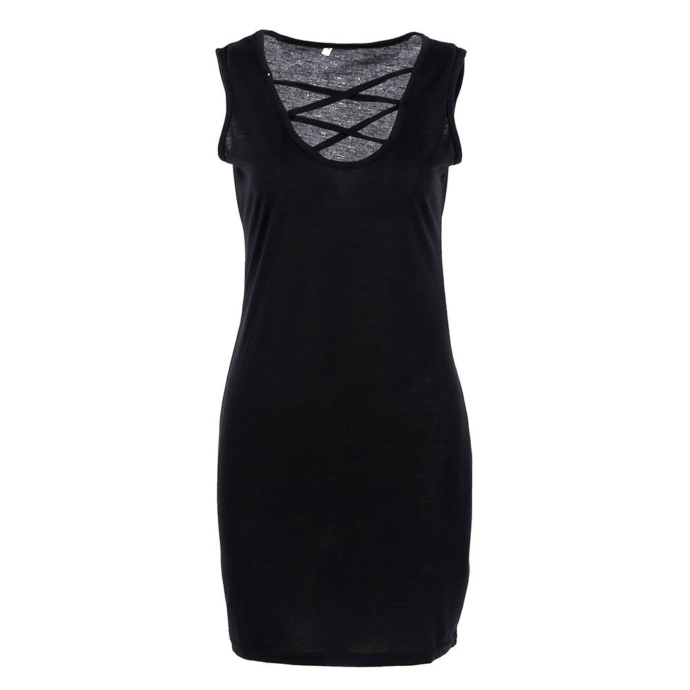 Sexy Net Women Sleeveless Bandage Bodycon Cute Sheath Dresses Evening Party Push Up Club Pink/Black/White Dress ILML