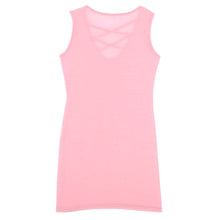 Sexy Net Women Sleeveless Bandage Bodycon Cute Sheath Dresses Evening Party Push Up Club Pink/Black/White Dress ILML