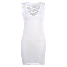 Sexy Net Women Sleeveless Bandage Bodycon Cute Sheath Dresses Evening Party Push Up Club Pink/Black/White Dress ILML
