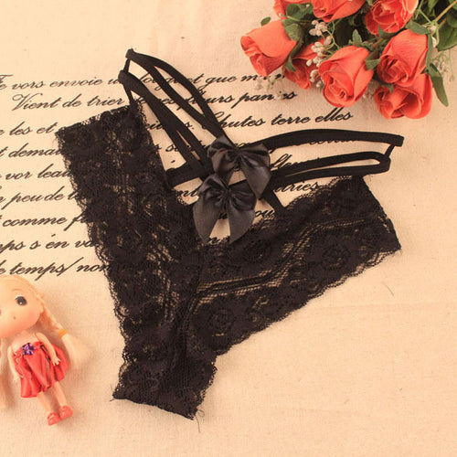 Sexy Women's Lingerie Lace Bow-knot Briefs Underwear Panties Ladies Knickers 4 Colors ILML