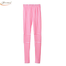 Style - Women Leggings Vertical Stripes High Waist Elastic Leggings ILML