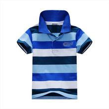 1-7Y Baby Children Boys Striped T-shirts Kids Tops S Tee Polo Shirts Clothing ILML