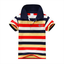 1-7Y Baby Children Boys Striped T-shirts Kids Tops S Tee Polo Shirts Clothing ILML