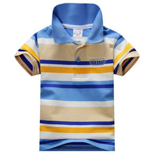 1-7Y Baby Children Boys Striped T-shirts Kids Tops S Tee Polo Shirts Clothing ILML